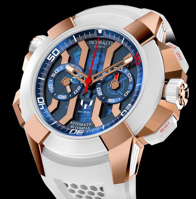 Jacob & Co. EPIC X CHRONO MESSI ROSE GOLD Watch Replica EC313.42.PE.AA.A Jacob and Co Watch Price